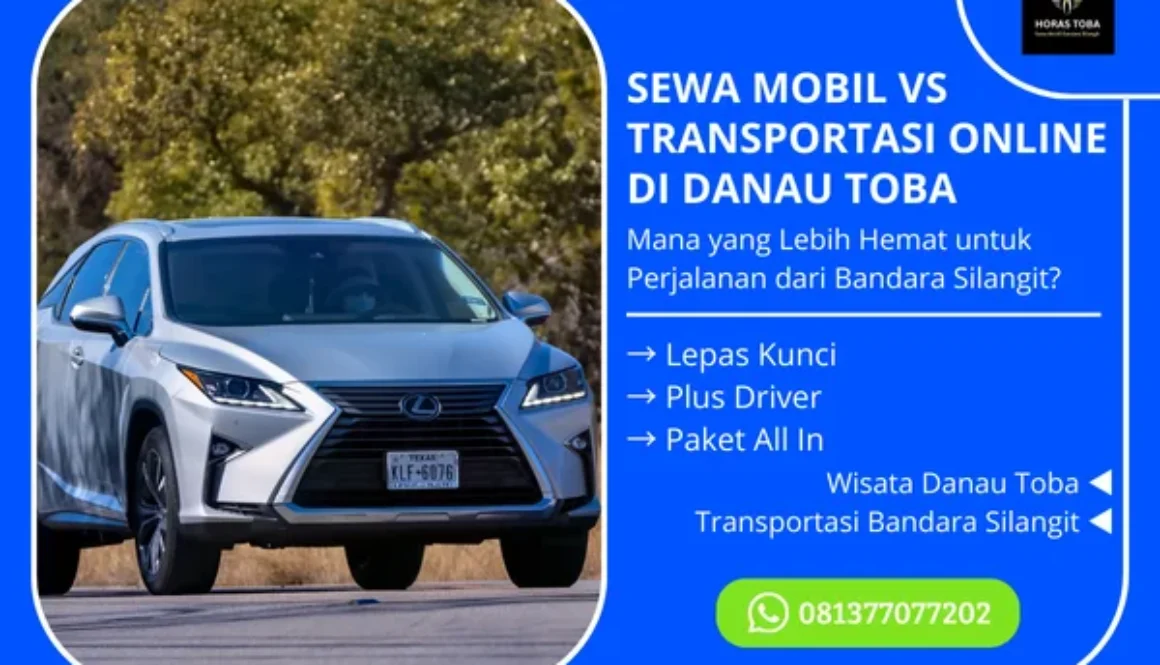 sewa mobil vs transportasi online di danau toba