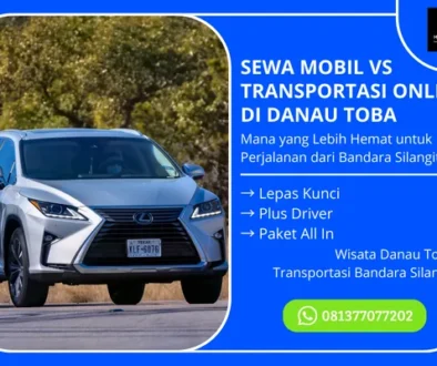 sewa mobil vs transportasi online di danau toba