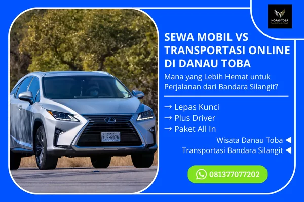 sewa mobil vs transportasi online di danau toba