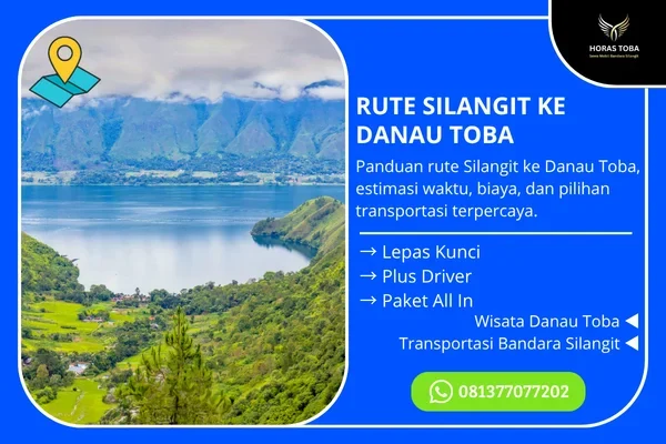 rute silangit ke danau toba