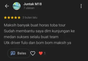 Testimoni Juntak M18 Kunjungan ke Medan, terima kasih untuk driver (Fulo & Bom Bom)
